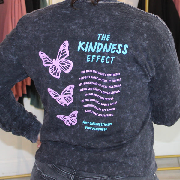 Long Sleeved: Kindness Effect Butterfly T-Shirt