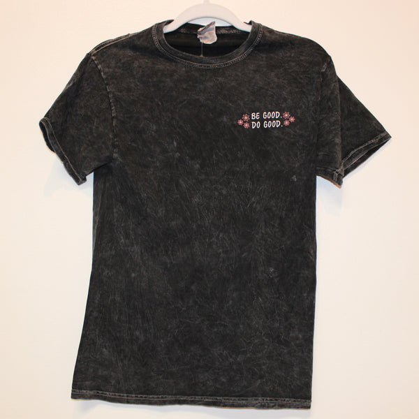 BE GOOD. DO GOOD. - Floral Embroidered T-Shirt