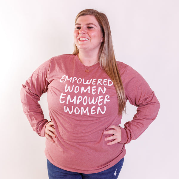 EMPOWERED WOMEN: Long Sleeved Printed Shirt
