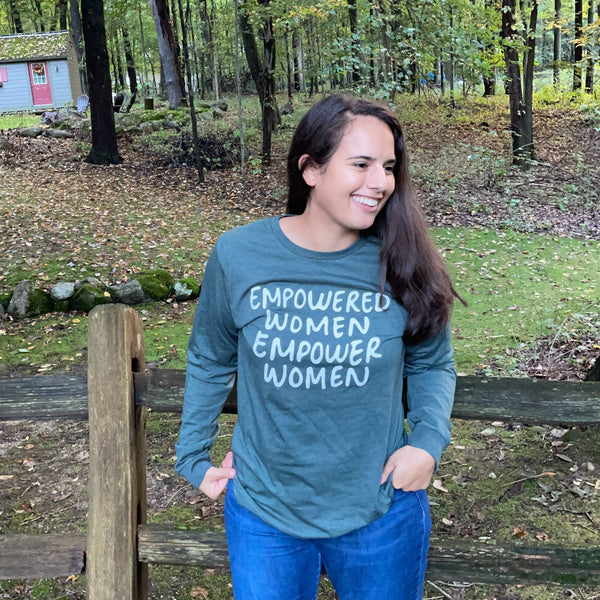 EMPOWERED WOMEN: Long Sleeved Printed Shirt