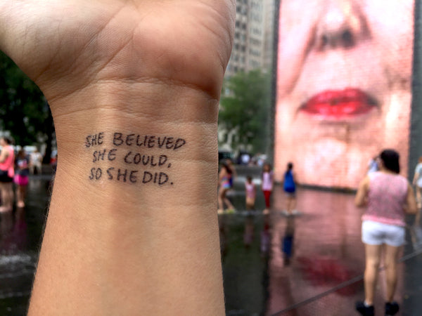 SHE BELIEVED SHE COULD, SO SHE DID.-1