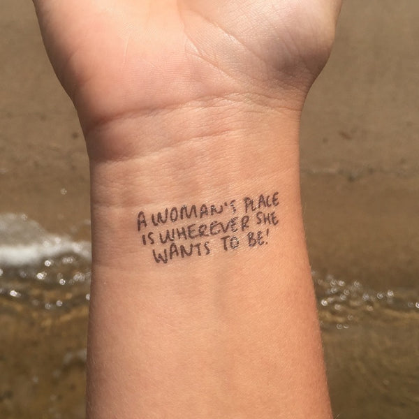 A WOMAN'S PLACE IS WHEREVER SHE WANTS TO BE!-0