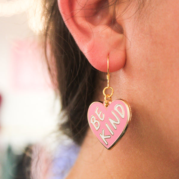 Be Kind: Stainless Steel Earrings! *New Size!*