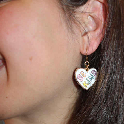 Be Kind: Stainless Steel Earrings! *New Size!*