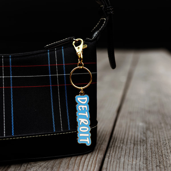 Detroit Enamel Keychain
