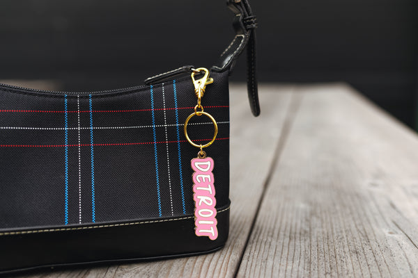 Detroit Enamel Keychain