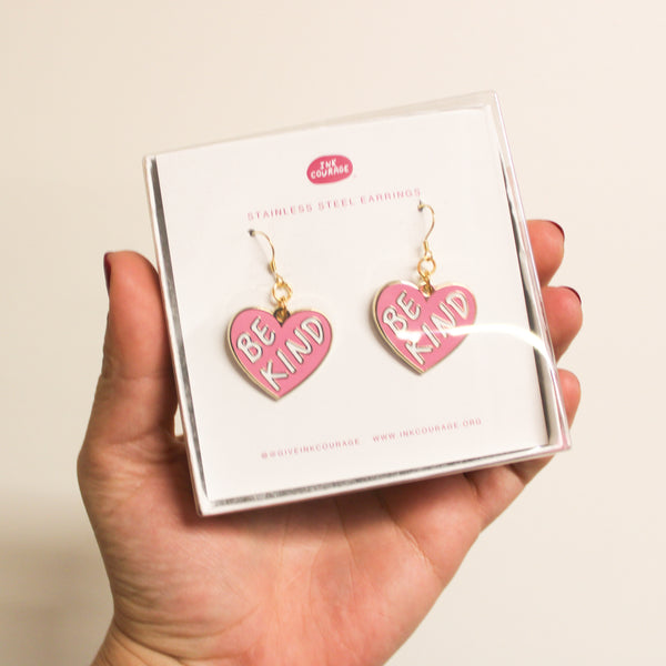 Be Kind: Stainless Steel Earrings! *New Size!*