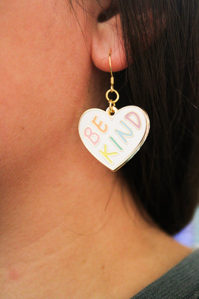 Be Kind: Stainless Steel Earrings! *New Size!*