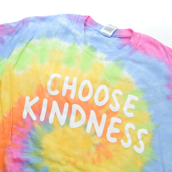 Tie Dye CHOOSE KINDNESS: Printed T-Shirt