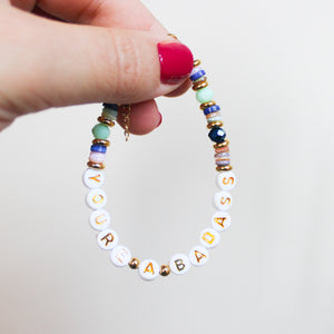 You're A Badass - NEW Beaded Bracelet