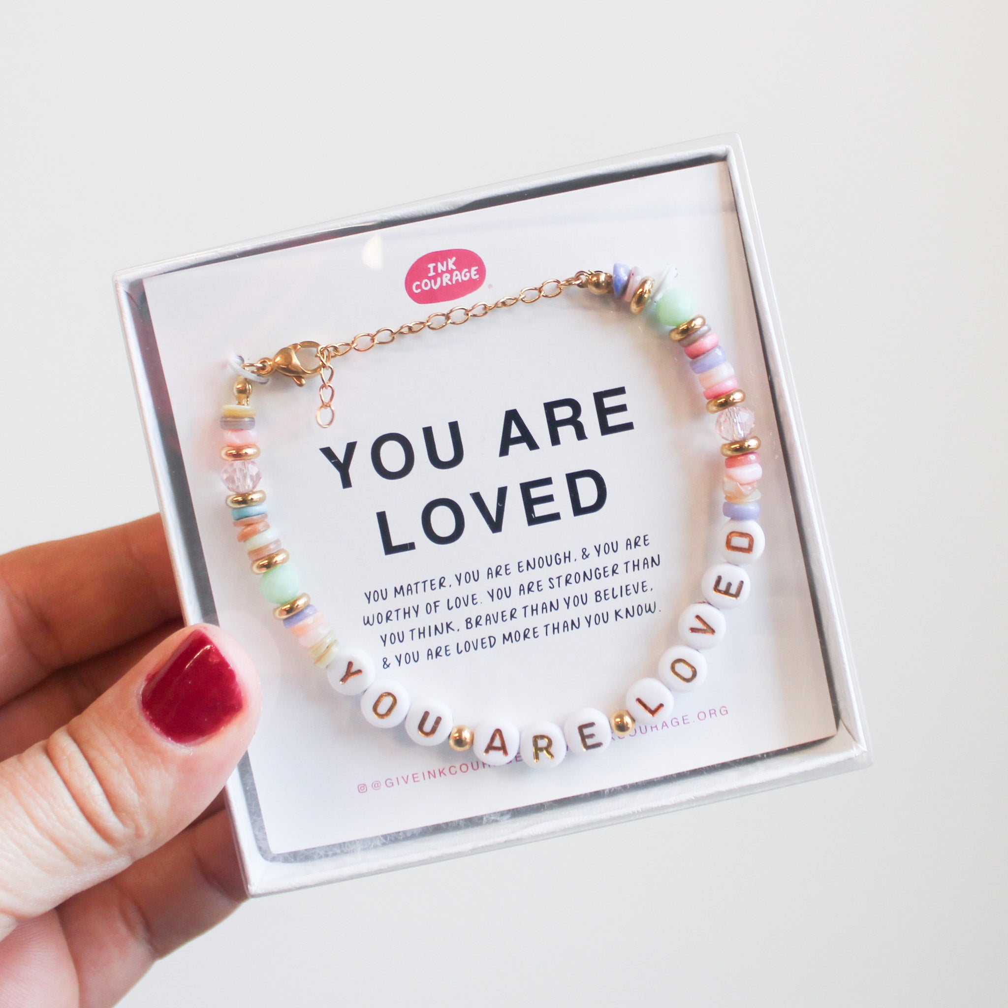 You Are Loved- NEW Beaded Bracelet