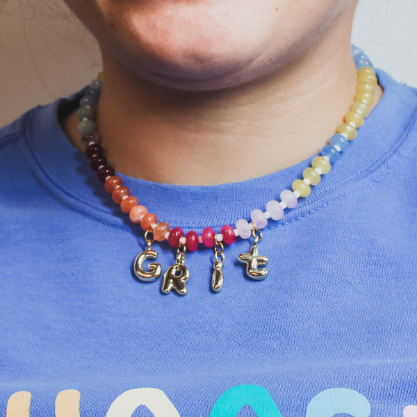 GRIT - *NEW* Stone Multicolored Necklace