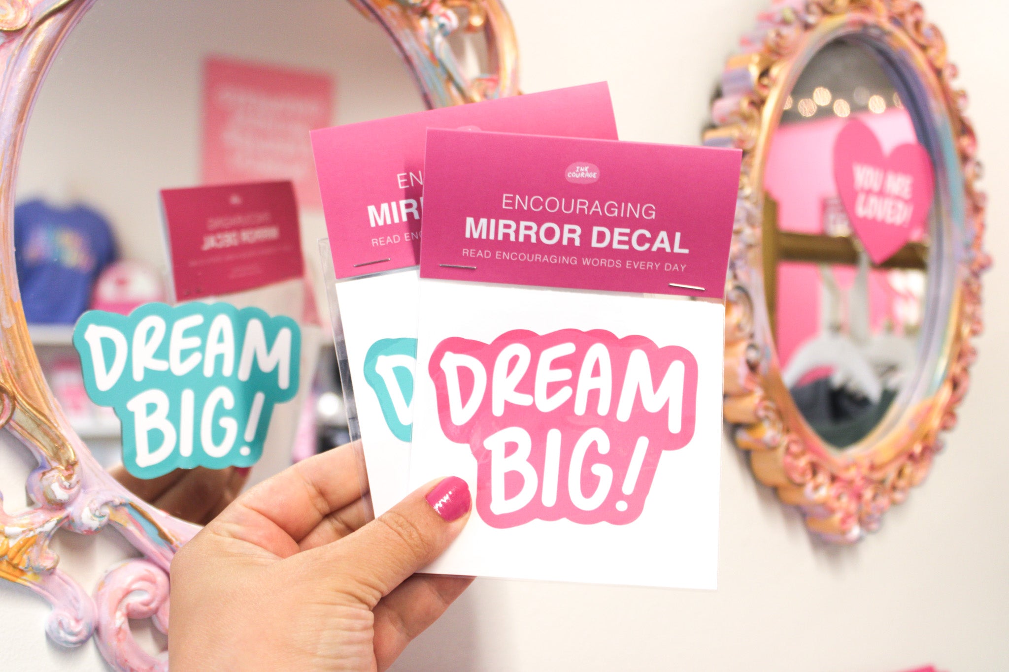 Dream Big! Mirror Decal