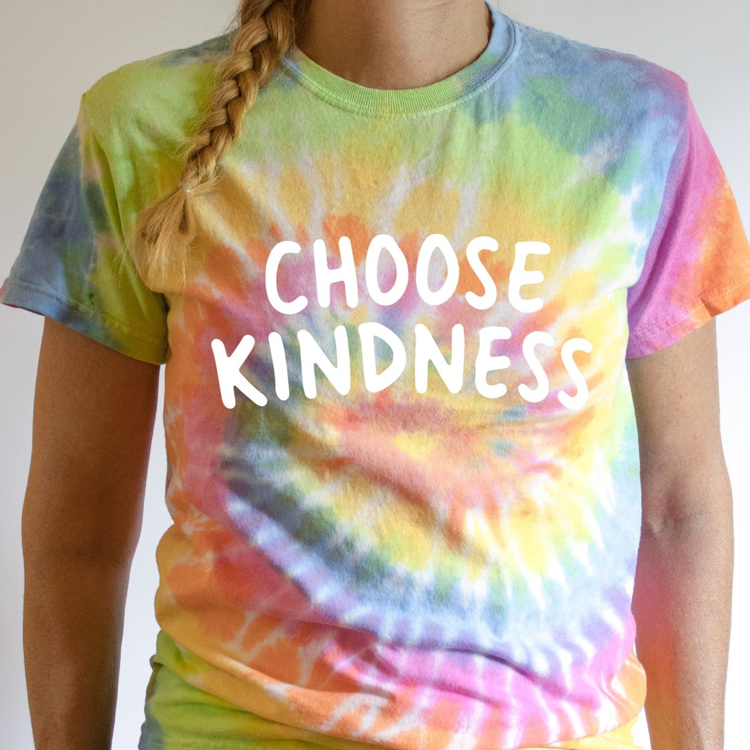 Tie Dye CHOOSE KINDNESS: Printed T-Shirt