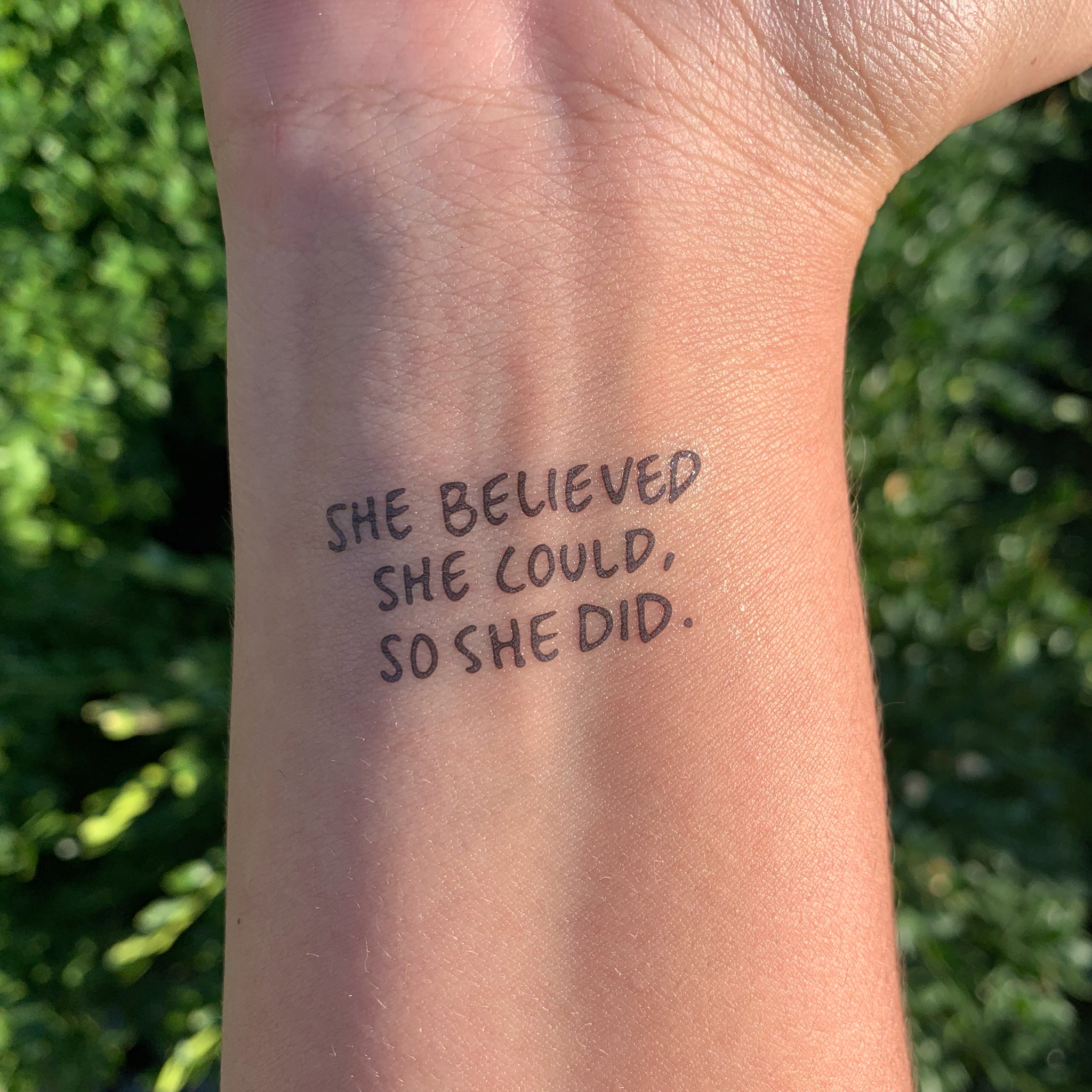 SHE BELIEVED SHE COULD, SO SHE DID.-0