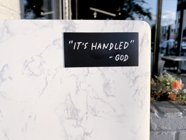 " It's Handled " - God Sticker-1